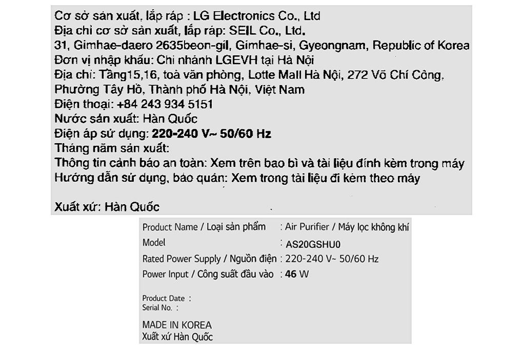 Máy lọc không khí kết hợp Loa LG PuriCare Aero Speaker AS20GSHU0 46W Máy lọc không khí kết hợp Loa LG PuriCare Aero Speaker AS20GSHU0 46W
