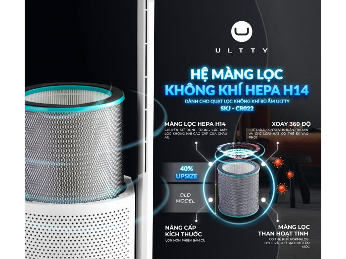 Hệ thống màng lọc cao cấp của quạt tháp SKJ-CR022