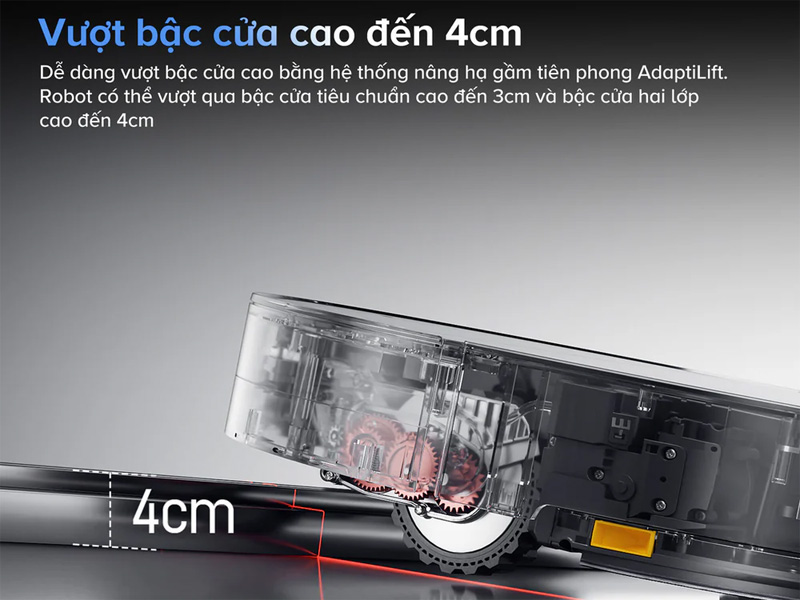 Roborock Saros 10 dễ dàng vượt chướng ngại vật