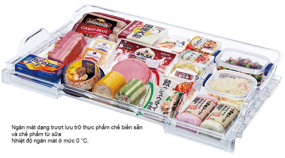Lưu trữ thực phẩm ở ngăn mát dạng trượt nhiệt độ 0 độ C