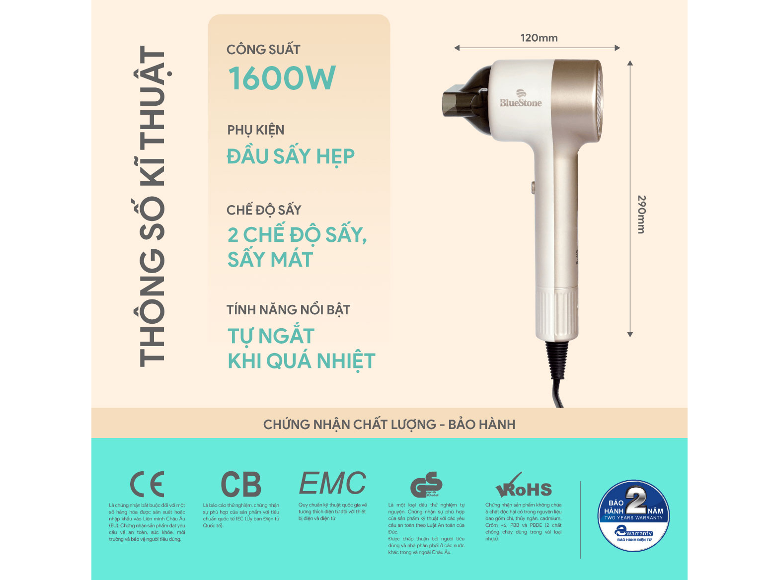 Máy sấy tóc Bluestone