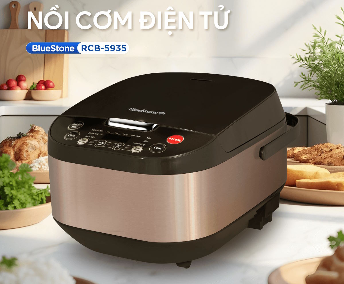 Nồi cơm điện tử BlueStone RCB-5935 750W 1.5L