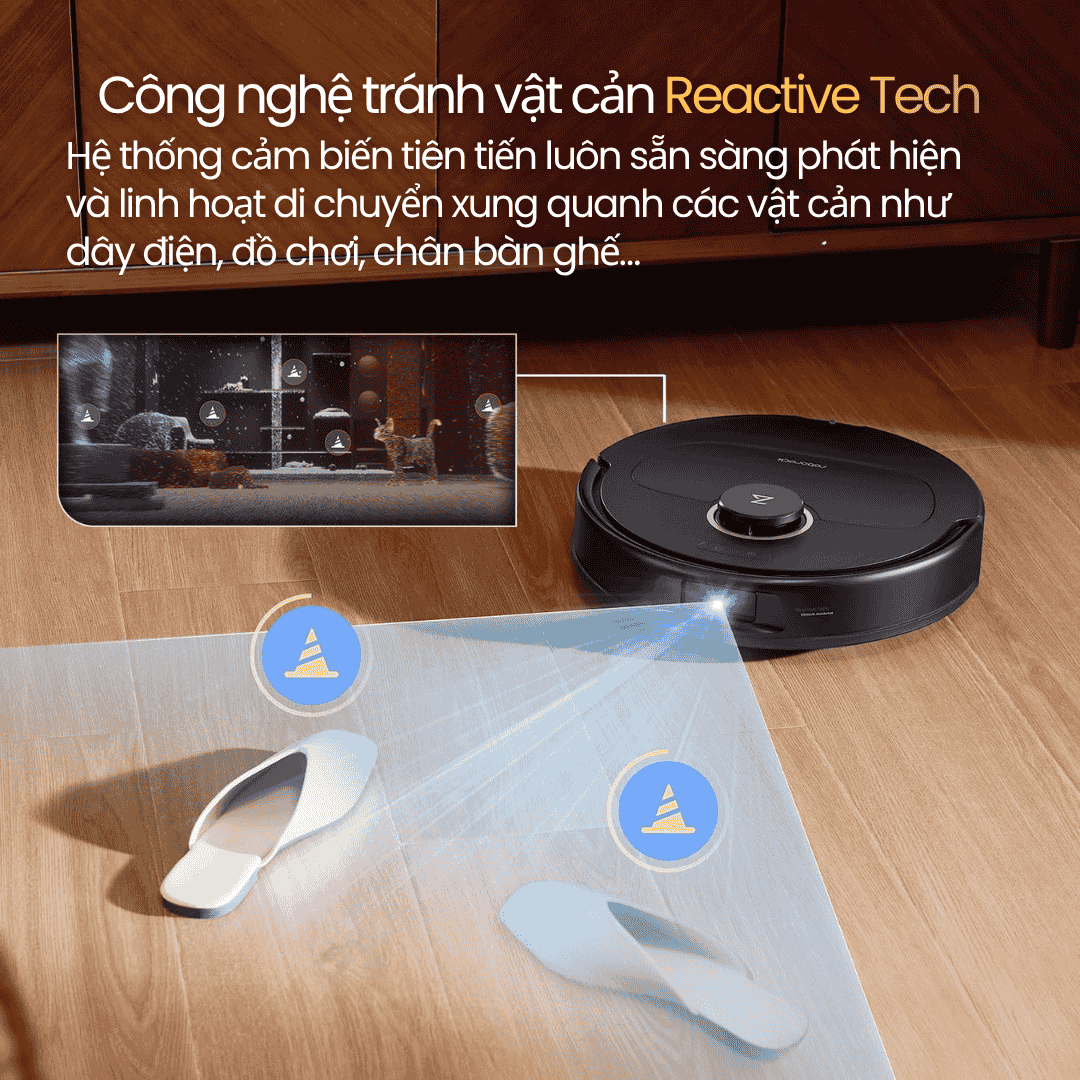Cảm biến Reactive Tech - tránh vật cản thông minh