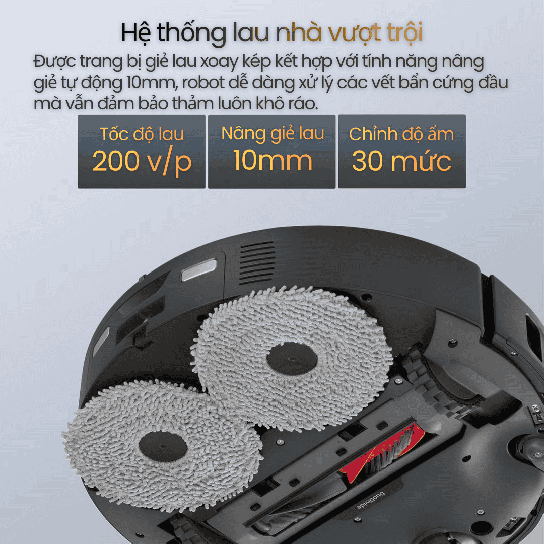 Giẻ lau xoay kép - 200 vòng/phút