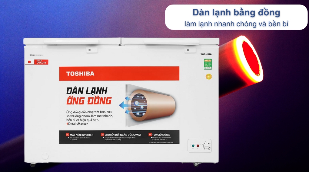 Tủ đông Toshiba Inverter 362 lít GR-RC470CM-PMV(01) - Công nghệ làm lạnh Tủ đông Toshiba Inverter 362 lít GR-RC470CM-PMV(01) - Công nghệ làm lạnh