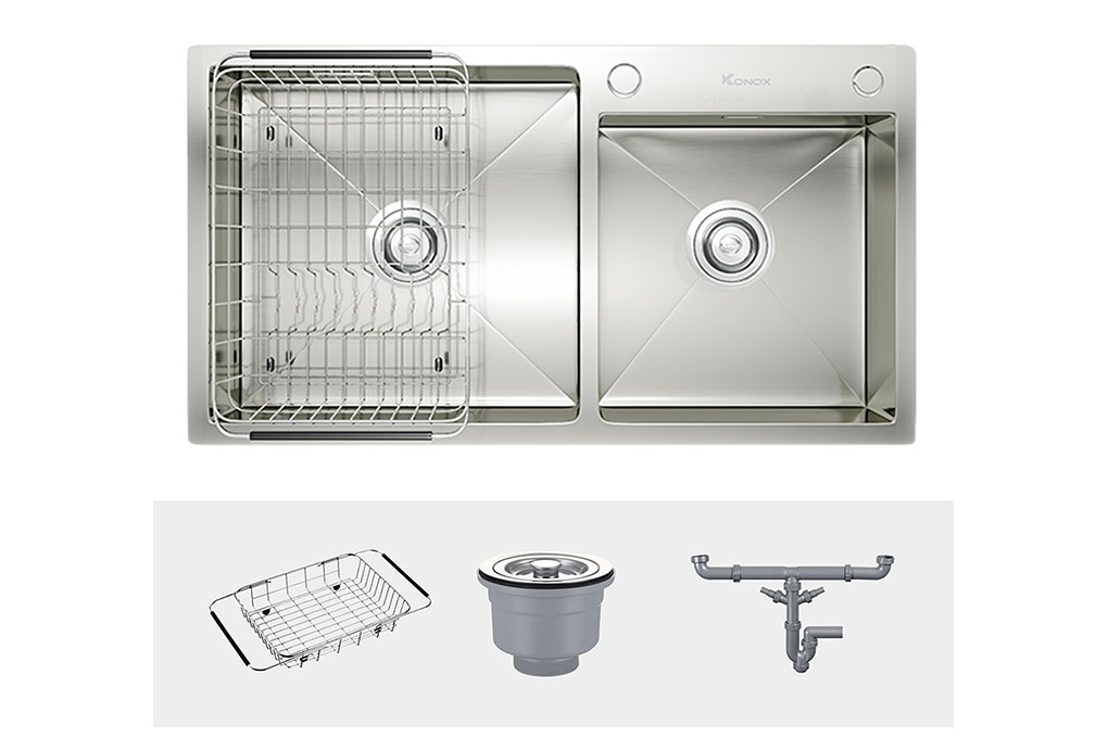 Chậu rửa bát Konox Overmount Sink KN8245DO Chậu rửa bát Konox Overmount Sink KN8245DO