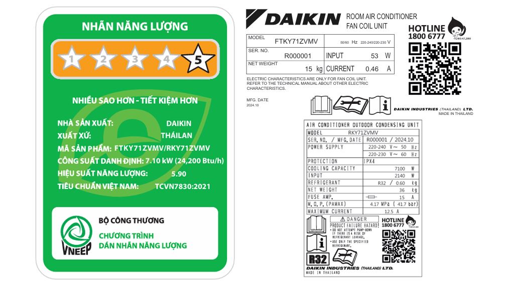 Điều hòa Daikin Inverter 24200 BTU FTKY71ZVMV Điều hòa Daikin Inverter 24200 BTU FTKY71ZVMV