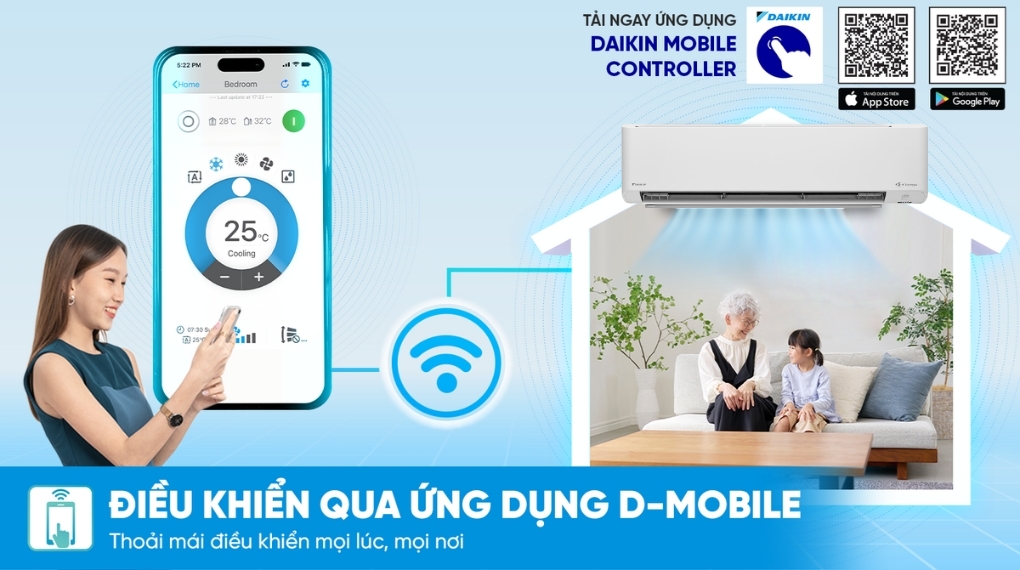 Máy lạnh Daikin Inverter 3 HP FTKY71ZVMV - Tiện ích Máy lạnh Daikin Inverter 3 HP FTKY71ZVMV - Tiện ích