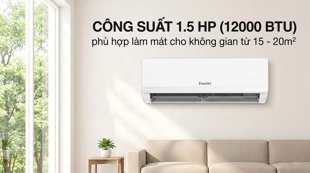 Máy lạnh Funiki Inverter 1.5 HP HIC12TMM-6 - Công suất Máy lạnh Funiki Inverter 1.5 HP HIC12TMM-6 - Công suất