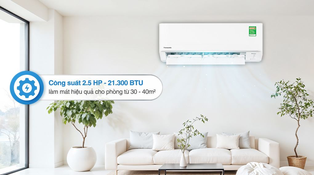 Máy lạnh Panasonic Inverter 2.5 HP CU/CS-PU24CKH-8D - Công suất làm lạnh Máy lạnh Panasonic Inverter 2.5 HP CU/CS-PU24CKH-8D - Công suất làm lạnh