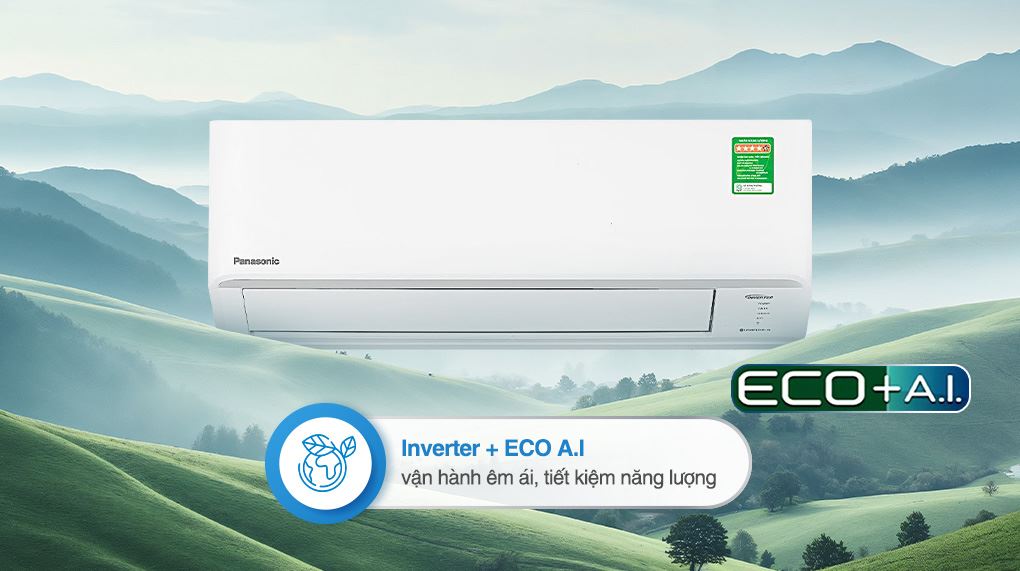 Máy lạnh Panasonic Inverter 2.5 HP CU/CS-PU24CKH-8D - Công nghệ tiết kiệm điện Máy lạnh Panasonic Inverter 2.5 HP CU/CS-PU24CKH-8D - Công nghệ tiết kiệm điện