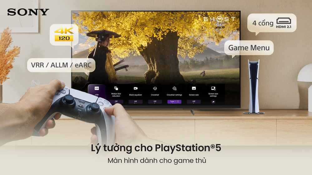 Chiến game mượt mà Sony Google Smart TV BRAVIA 3 II K-55XR30M2