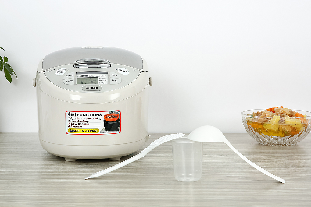 Nồi cơm điện tử Tiger 1.8 lít JAX-S18W Nồi cơm điện tử Tiger 1.8 lít JAX-S18W