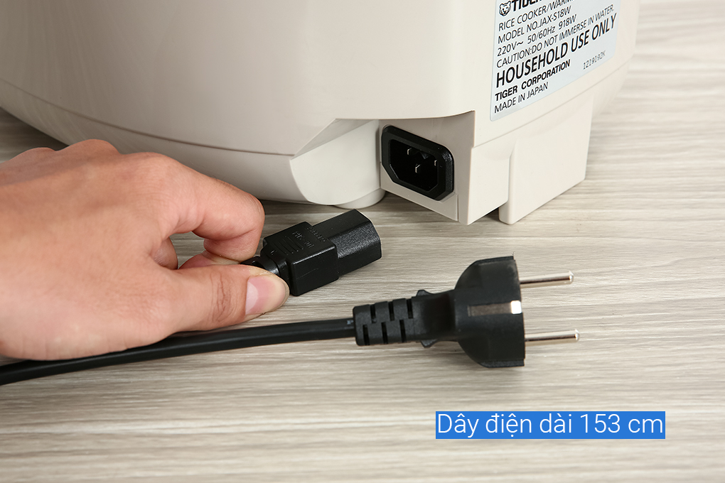 Nồi cơm điện tử Tiger 1.8 lít JAX-S18W Nồi cơm điện tử Tiger 1.8 lít JAX-S18W
