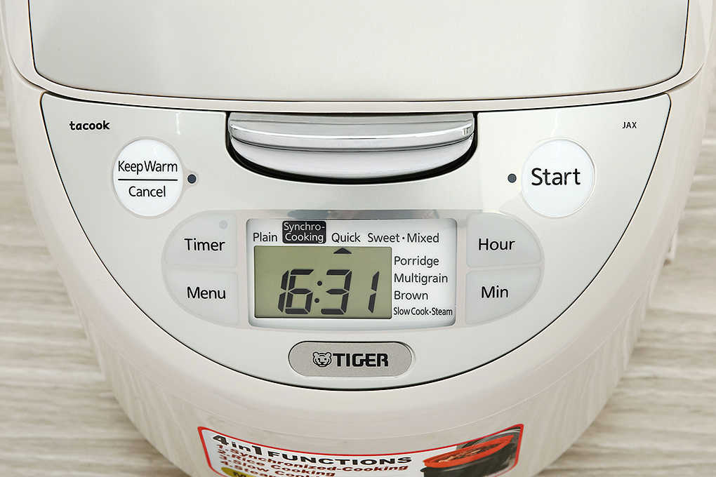 Nồi cơm điện tử Tiger 1.8 lít JAX-S18W Nồi cơm điện tử Tiger 1.8 lít JAX-S18W