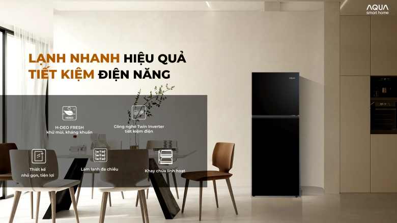 Tủ lạnh Aqua AQR-T225FA(LB)