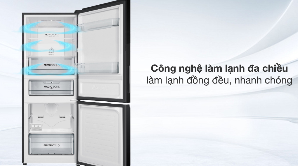 Tủ lạnh Aqua Inverter 260 lít AQR-B310MA(FB) - Công nghệ làm lạnh Tủ lạnh Aqua Inverter 260 lít AQR-B310MA(FB) - Công nghệ làm lạnh