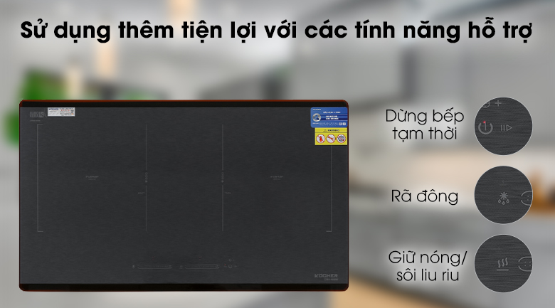 Tiện ích bổ sung - Bếp từ đôi Kocher DIB4-888MI Tiện ích bổ sung - Bếp từ đôi Kocher DIB4-888MI
