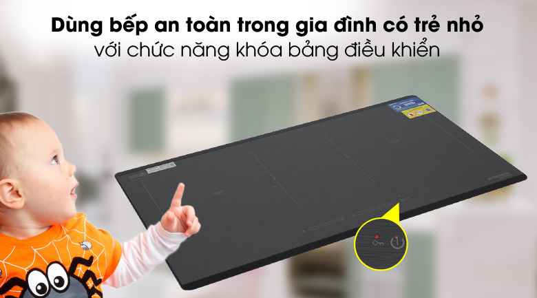 Khóa an toàn - Bếp từ đôi Kocher DIB4-888MI Khóa an toàn - Bếp từ đôi Kocher DIB4-888MI