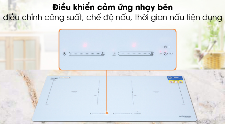 Dùng đơn giản - Bếp từ đôi Kocher DIB4-888W Dùng đơn giản - Bếp từ đôi Kocher DIB4-888W