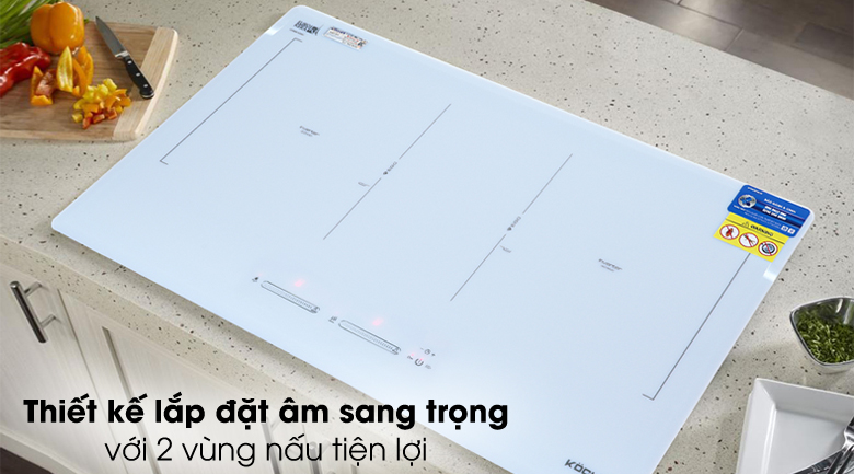 Lắp âm sang trọng - Bếp từ đôi Kocher DIB4-888W Lắp âm sang trọng - Bếp từ đôi Kocher DIB4-888W