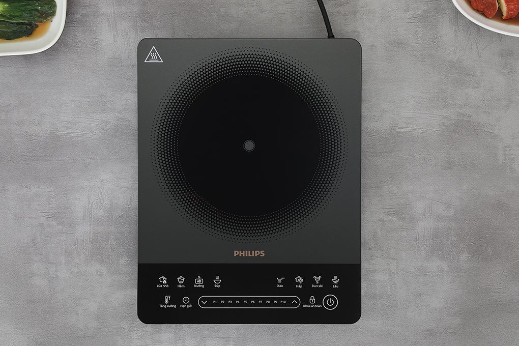 Bếp từ đơn Philips HD5850/90 2000W Bếp từ đơn Philips HD5850/90 2000W