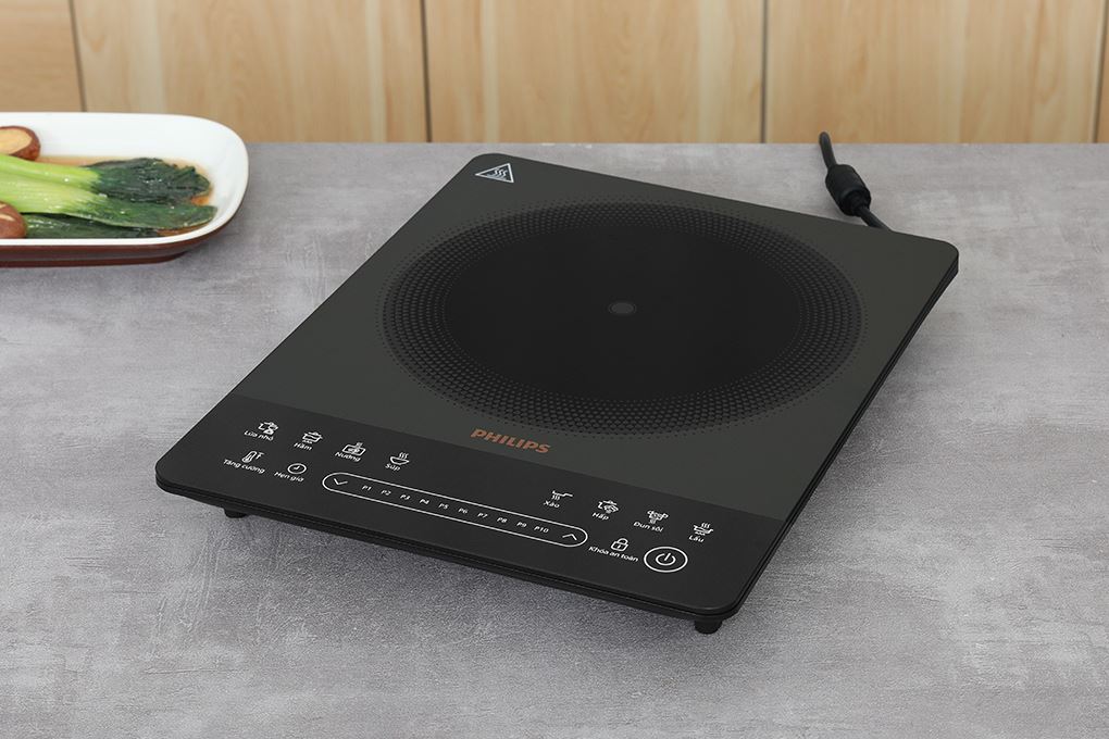Bếp từ đơn Philips HD5850/90 2000W Bếp từ đơn Philips HD5850/90 2000W
