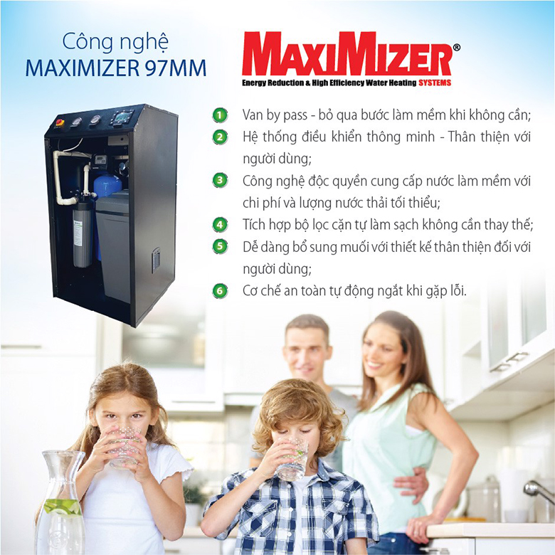 Hệ thống lọc nước đầu nguồn AOSMITH AOS System i97 công nghệ MAXIMIZER