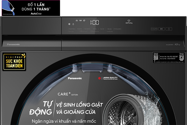 Máy giặt NA-20VDW1BVT được tích hợp tới 12 chương trình giặt