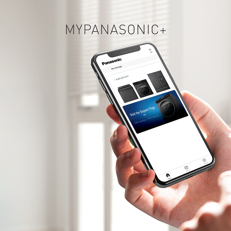 máy giặt NA-20VDW1BVT hỗ trợ kết nối qua ứng dụng My Panasonic+