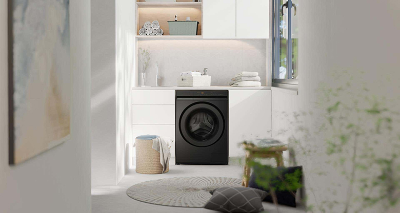 Máy giặt Panasonic 12 kg NA-24VDG1BVT gây ấn tượng với kiểu dáng cửa trước hiện đại