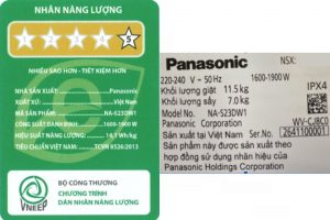 Máy giặt sấy Panasonic Inverter giặt 11.5 kg - sấy 7 kg NA-S23DW1BVT