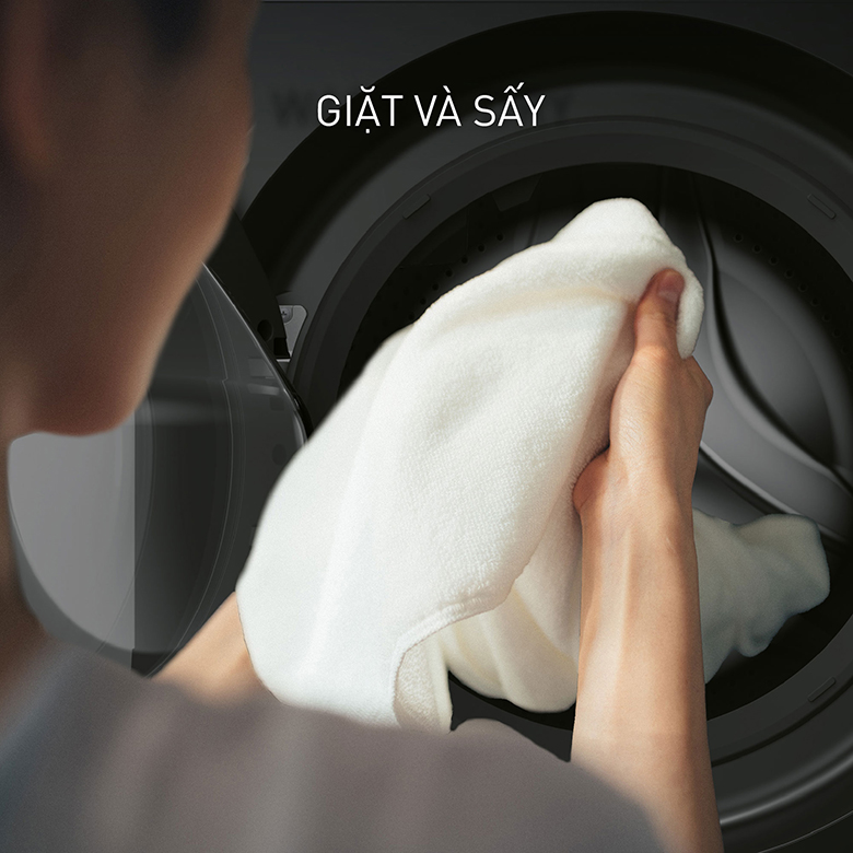 Máy giặt Panasonic NA-S24DW1BVT sở hữu khối lượng giặt 12kg và sấy 7kg