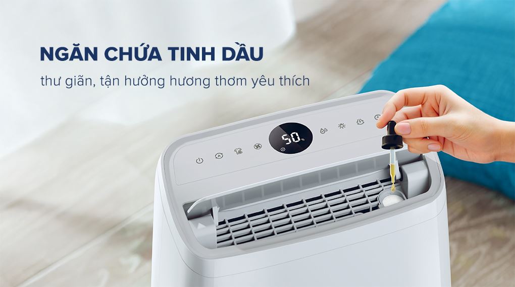 Ngăn chứa tinh dầu - Máy hút ẩm Philips DE3306/11 Ngăn chứa tinh dầu - Máy hút ẩm Philips DE3306/11