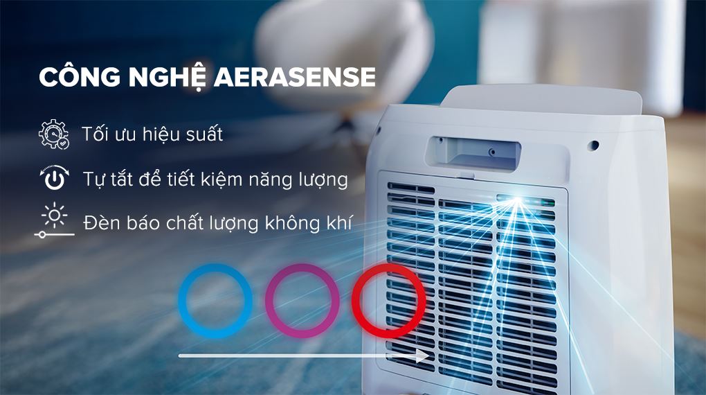 Đèn báo - Máy hút ẩm Philips DE3306/11 Đèn báo - Máy hút ẩm Philips DE3306/11