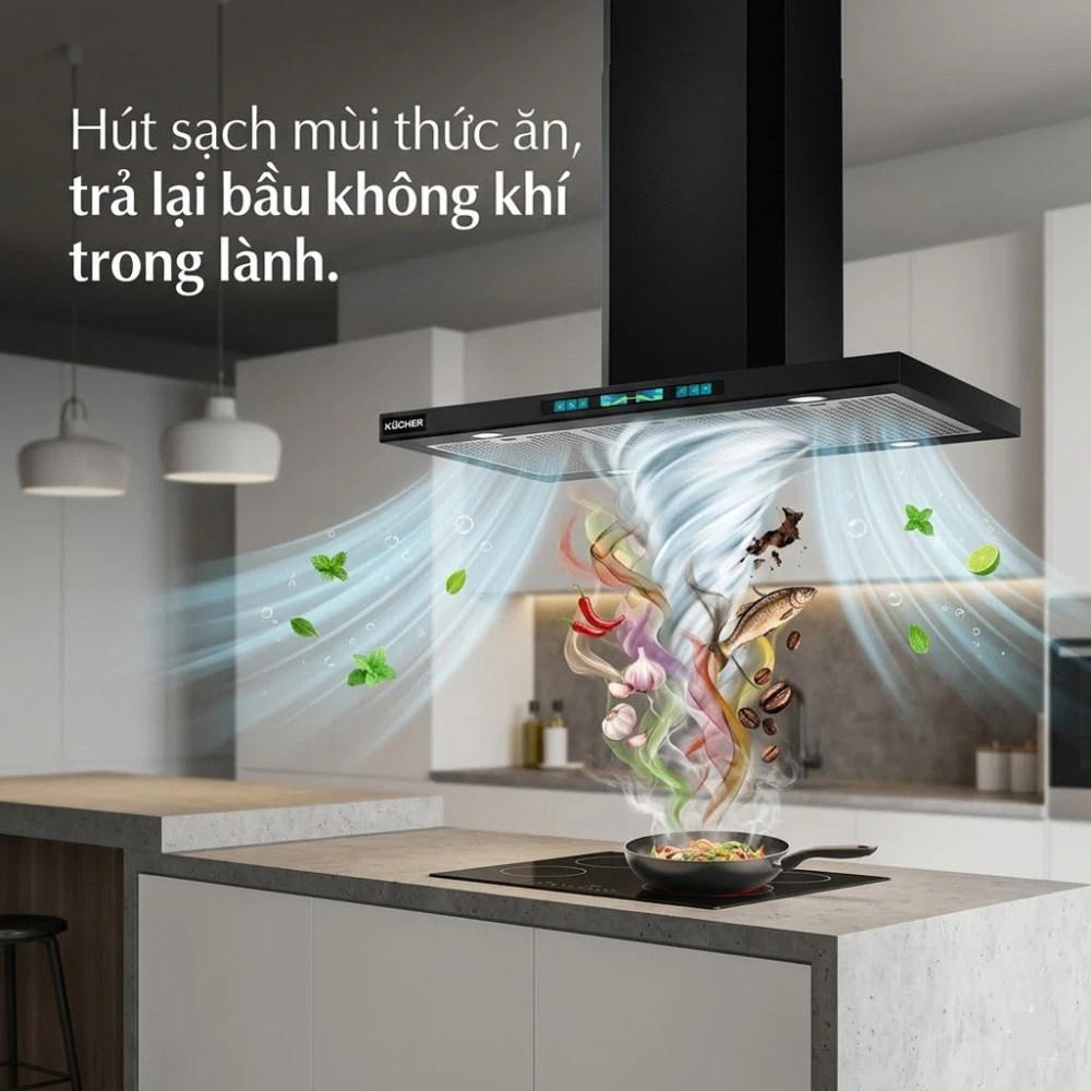 Máy hút mùi Kocher LUVIA ELITE 90 - Hàng chính hãng