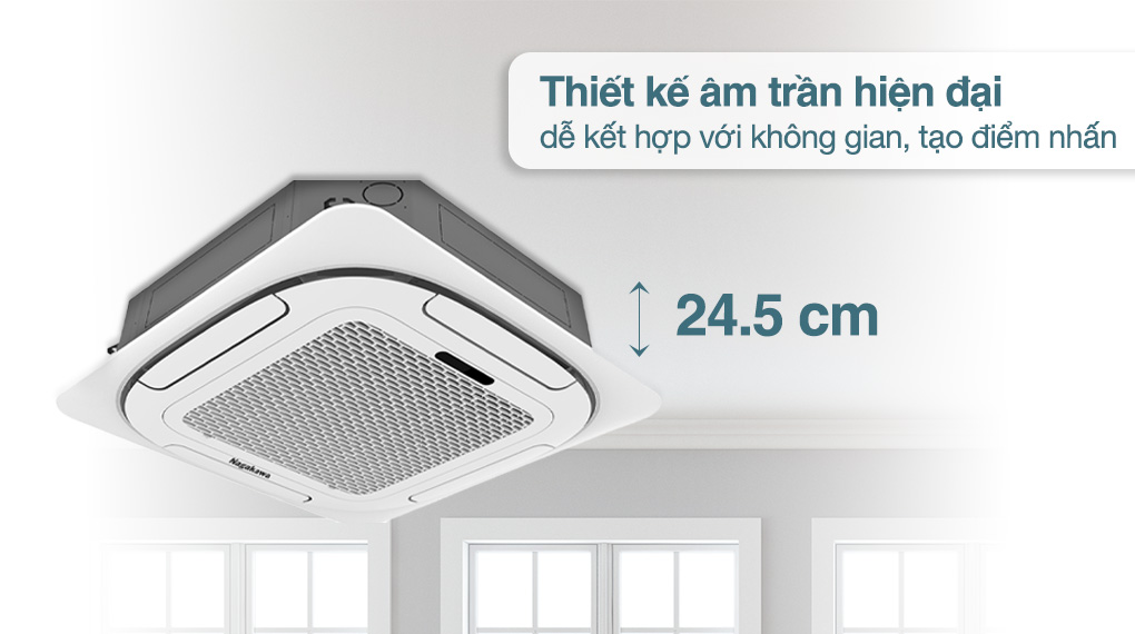 Thiết kế Máy lạnh âm trần Nagakawa 3 HP NT-C28R1T20 Thiết kế Máy lạnh âm trần Nagakawa 3 HP NT-C28R1T20