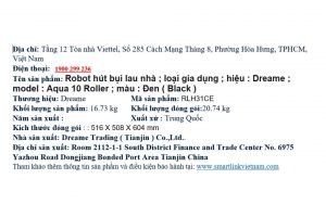 Robot hút bụi lau nhà Dreame Aqua 10 Roller Đen