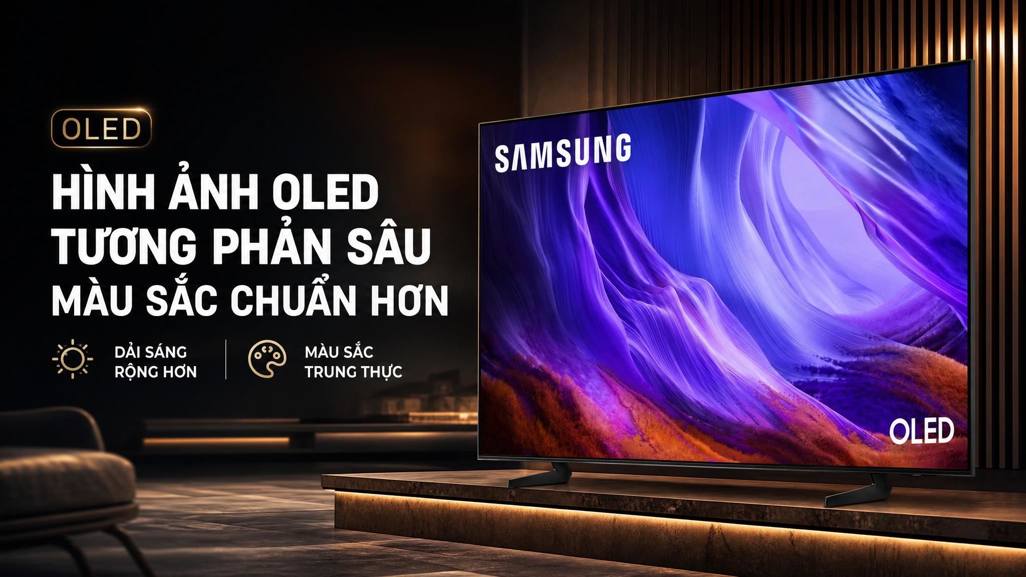 Smart Tivi OLED Samsung AI 4K 65 inch QA65S85HA - Màn hình OLED Smart Tivi OLED Samsung AI 4K 65 inch QA65S85HA - Màn hình OLED