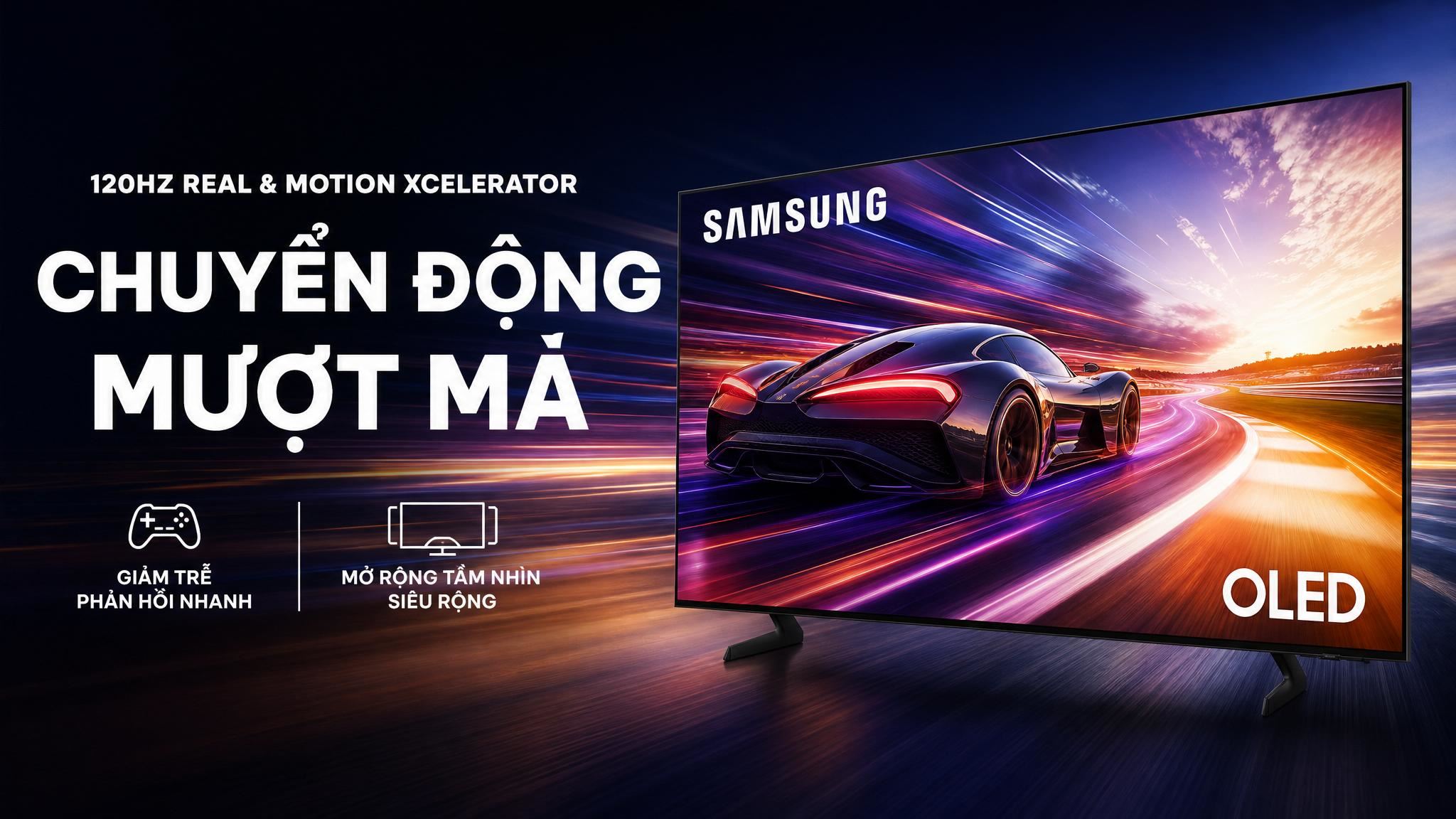 Smart Tivi OLED Samsung AI 4K 65 inch QA65S85HA - Tần số quét Smart Tivi OLED Samsung AI 4K 65 inch QA65S85HA - Tần số quét