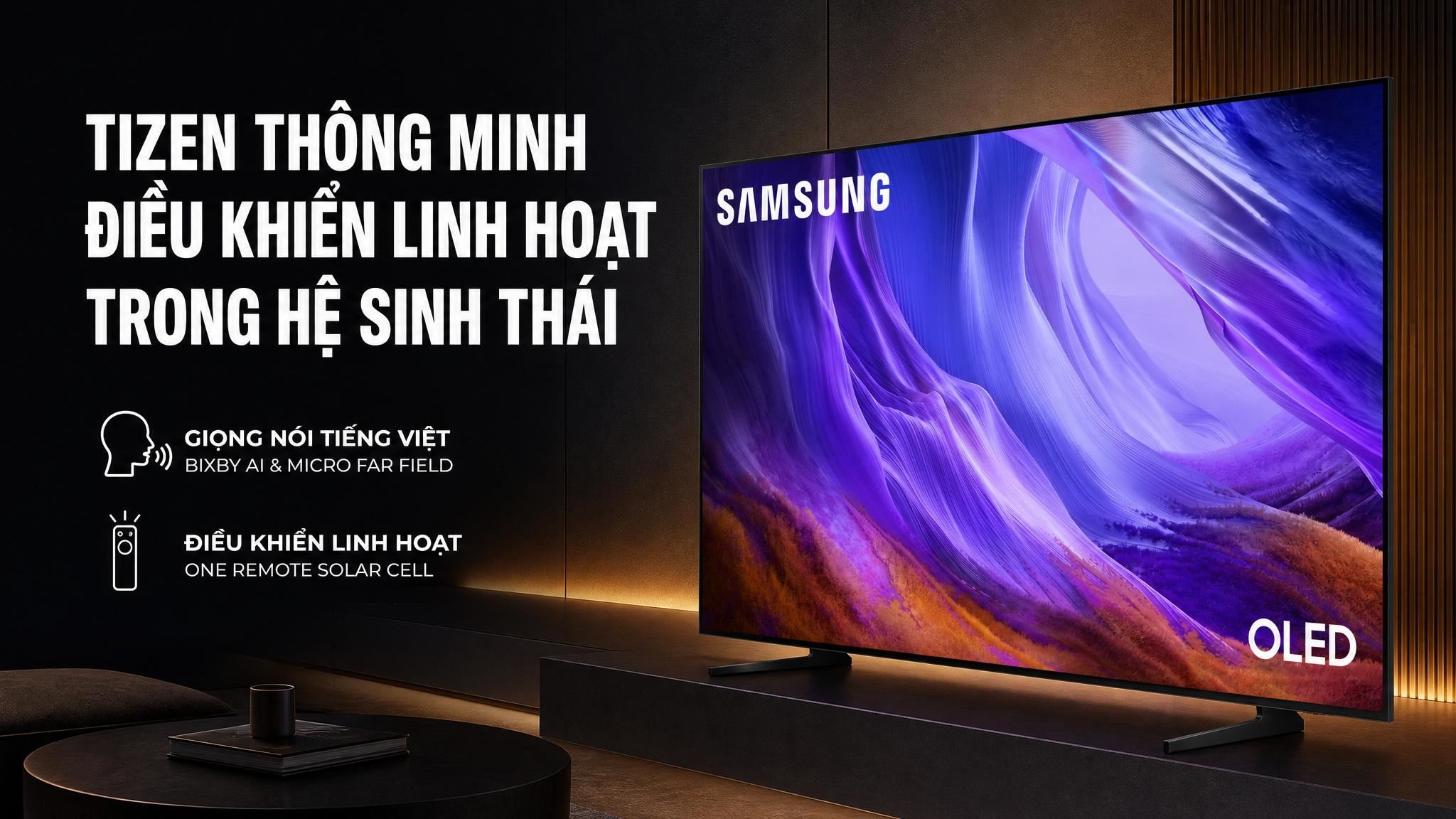 Smart Tivi OLED Samsung AI 4K 65 inch QA65S85HA - Hệ điều hành Smart Tivi OLED Samsung AI 4K 65 inch QA65S85HA - Hệ điều hành