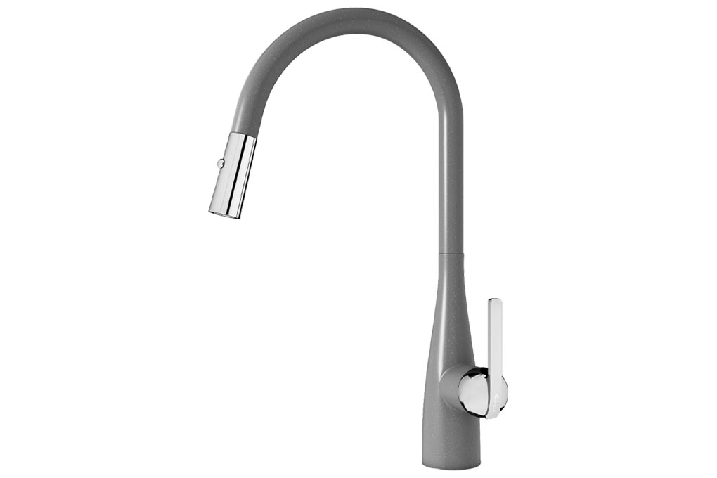 Vòi rửa bát dây rút Konox Curva Grey Vòi rửa bát dây rút Konox Curva Grey