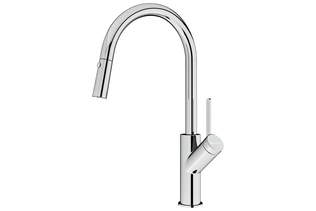 Vòi rửa bát dây rút Konox Ponte Chrome Vòi rửa bát dây rút Konox Ponte Chrome