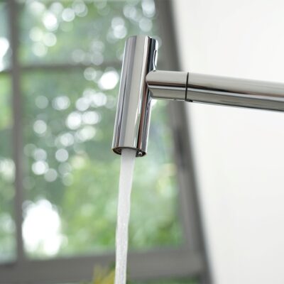 Vòi rửa bát dây rút Konox Volta Chrome