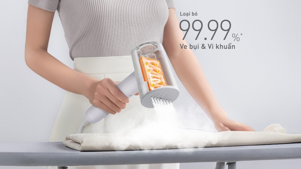 Bàn Ủi Hơi Nước NI-GHD021WRA loại bỏ vi kkhuẩn, tác nhân gây dị ứng