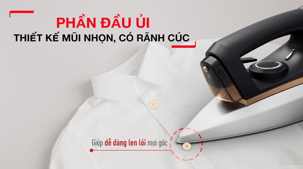 Bàn ủi khô Tefal FS3120L0 1300W - Tiện ích Bàn ủi khô Tefal FS3120L0 1300W - Tiện ích