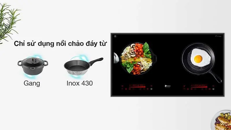 Bếp điện từ đôi Arber AB-2020 - Hàng chính hãng