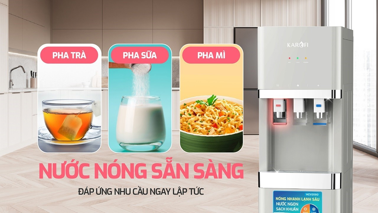 Máy nước nóng lạnh Karofi HCV208G