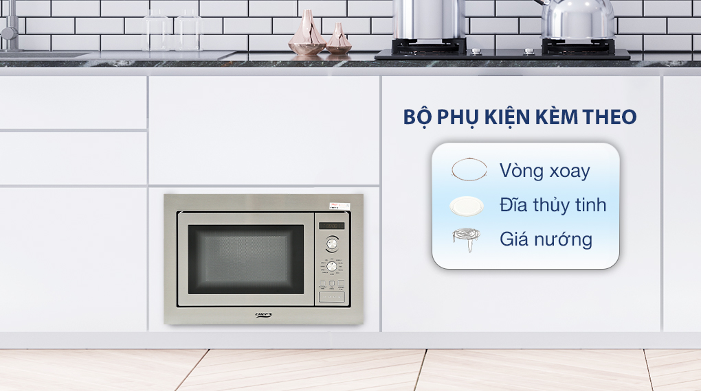 Lò vi sóng âm có nướng Chef's EH-MW801S 25 lít - Phụ kiện Lò vi sóng âm có nướng Chef's EH-MW801S 25 lít - Phụ kiện