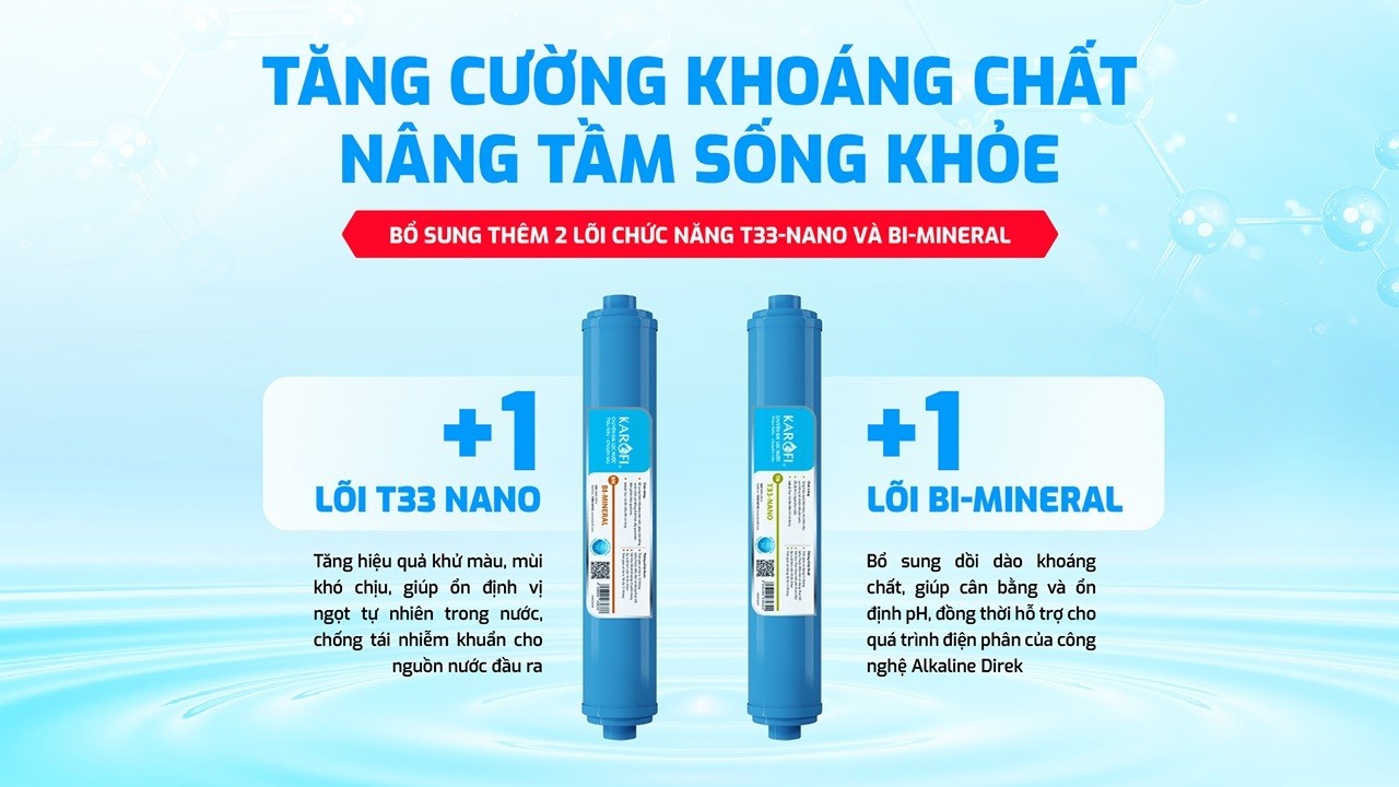 Máy chuyển đổi Hydro-ion kiềm cho máy lọc nước RO